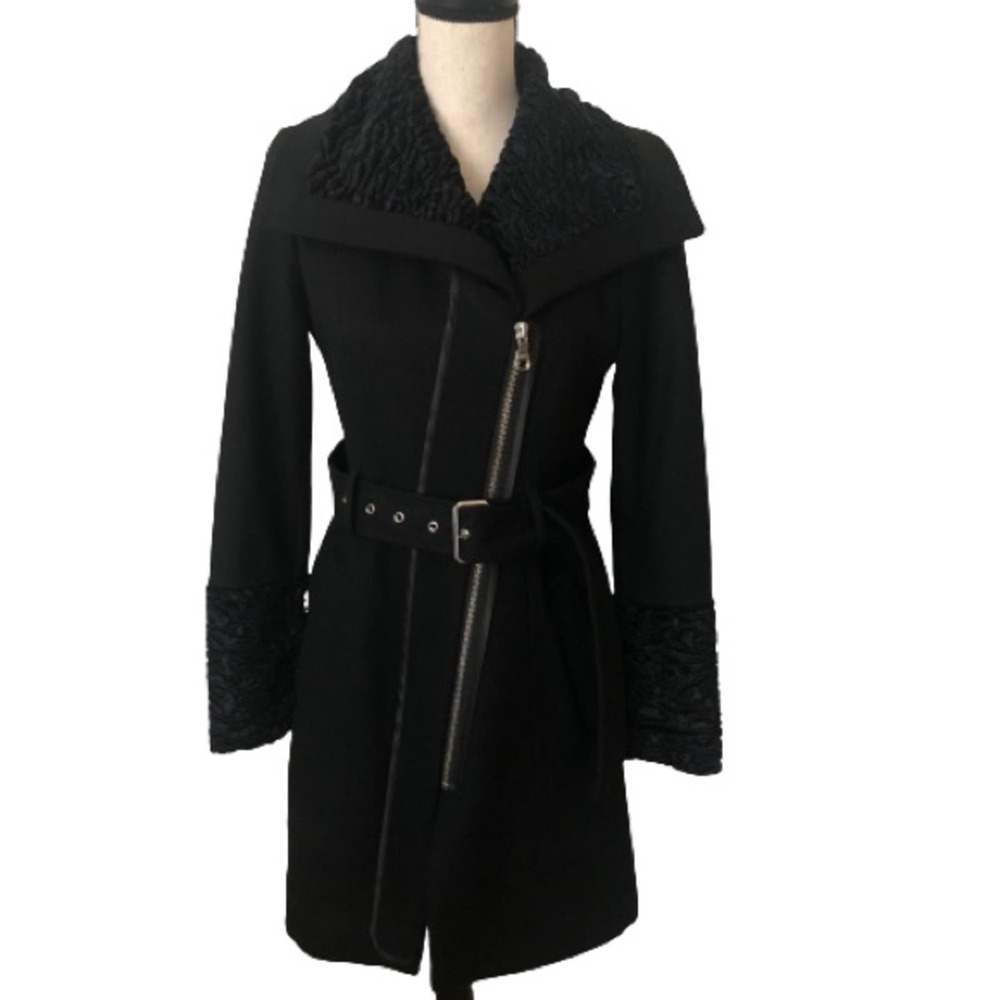 GUESS Los Angeles Wool Blend Single-Breasted Coat‎ Women Small